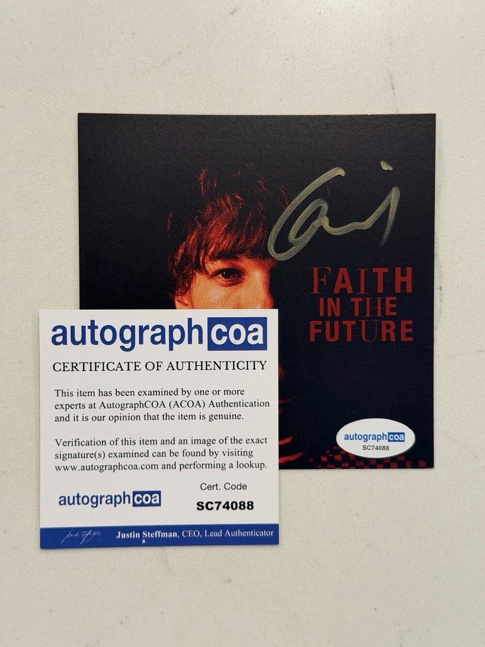 Louis Tomlinson – Faith In The Future Art Card Signed AUTOGRAPHED #2
